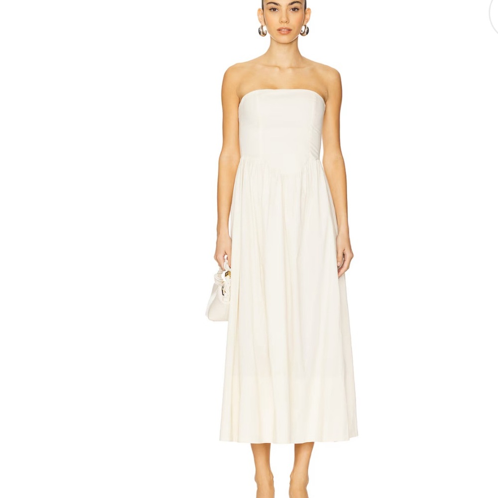 WeWoreWhat Strapless Cream Dress